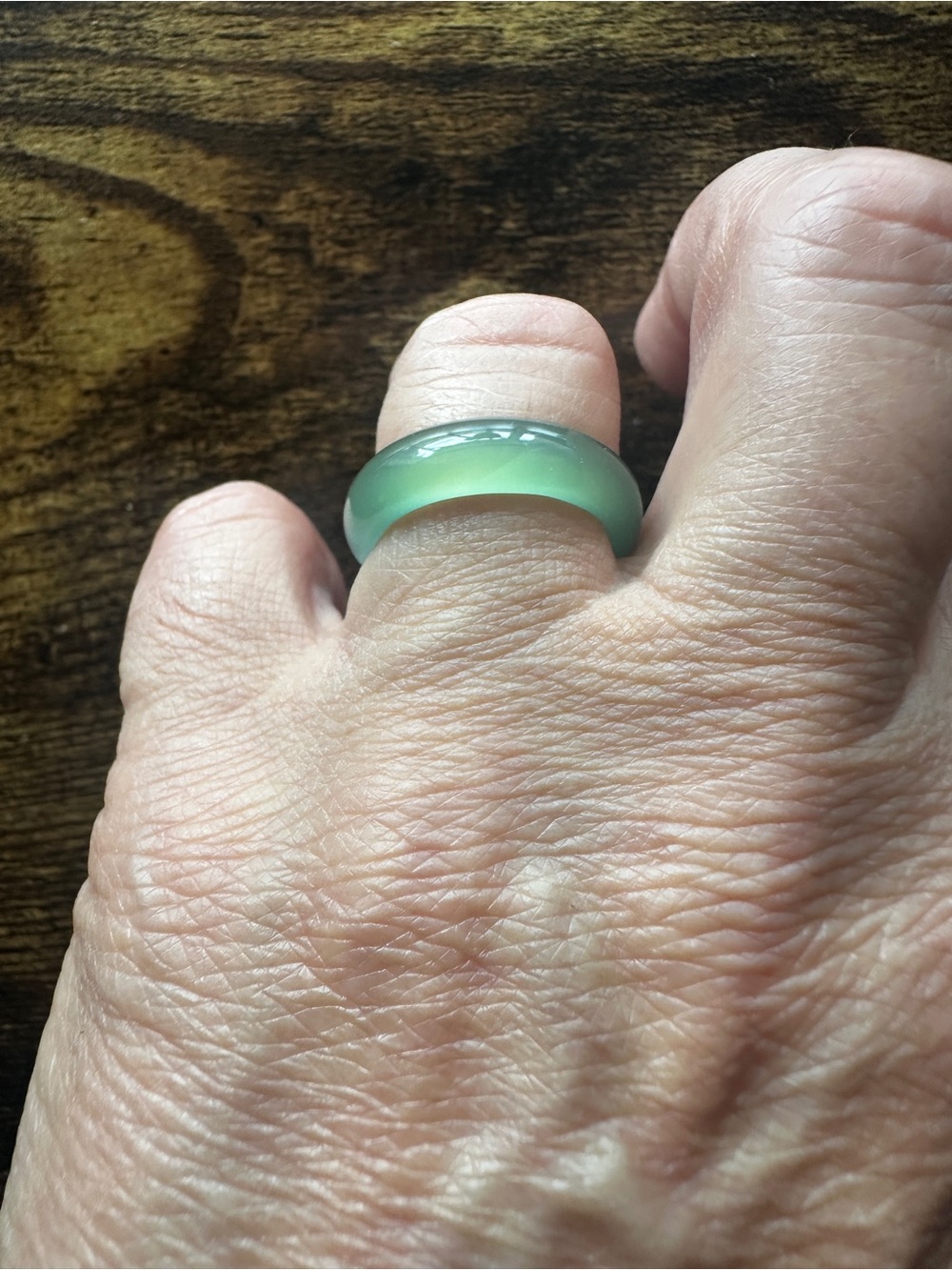 Jade ring size 7 - Picture 3 of 4